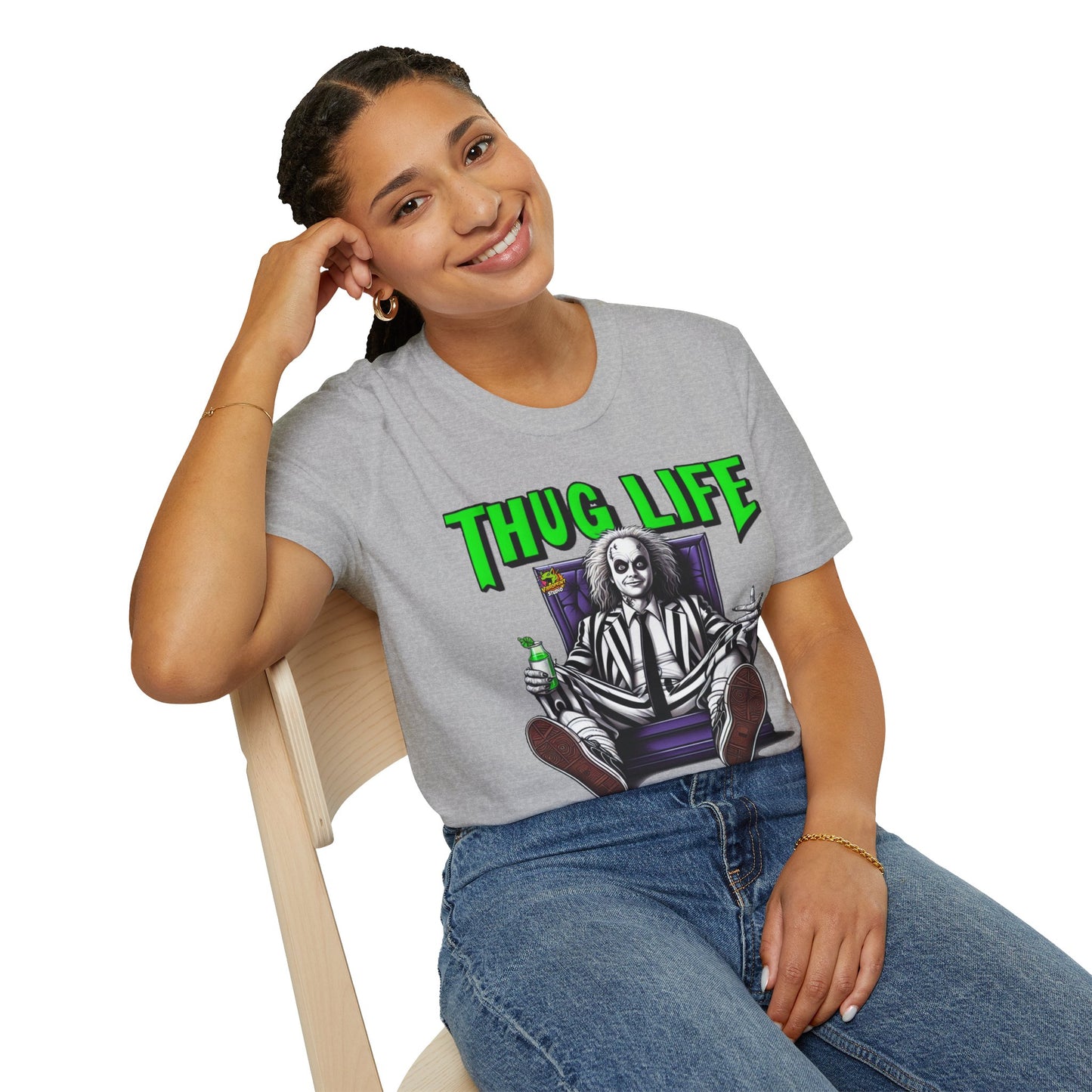 Creepy - Beetlejuice Shirt | Thug Life Halloween T-Shirt | Creepy Beetlejuice Graphic Tee - premium material. perfect gift idea. Order yours now and stand out with this exclusive piece!