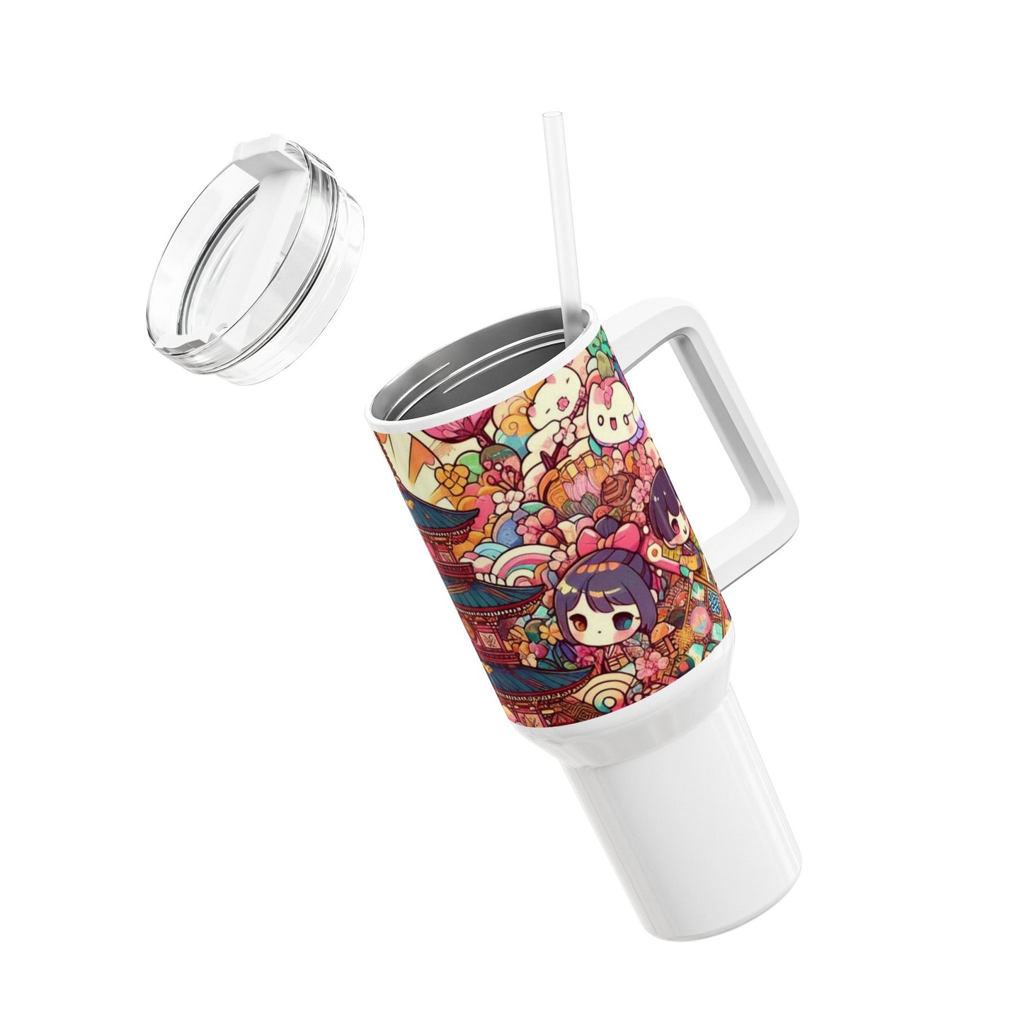 for - Stanley cup | Cartoon and Anime Geek Drinkware | Colorful Tumbler for Pop Culture Fans - custom-made. limited stock. Order yours now and stand out with this exclusive piece!