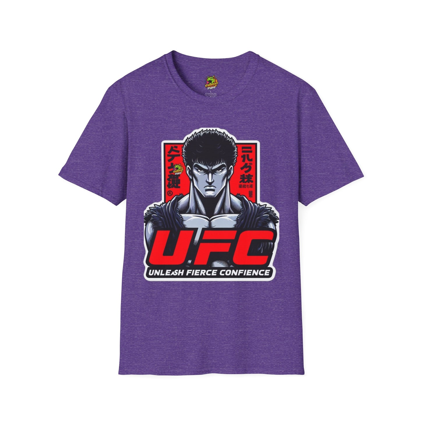 Fierce - UFC T Shirt | Unleash Fierce Confidence | UFC Tee with Baki Anime Style - custom-made. perfect gift idea. Order yours now and stand out with this exclusive piece!