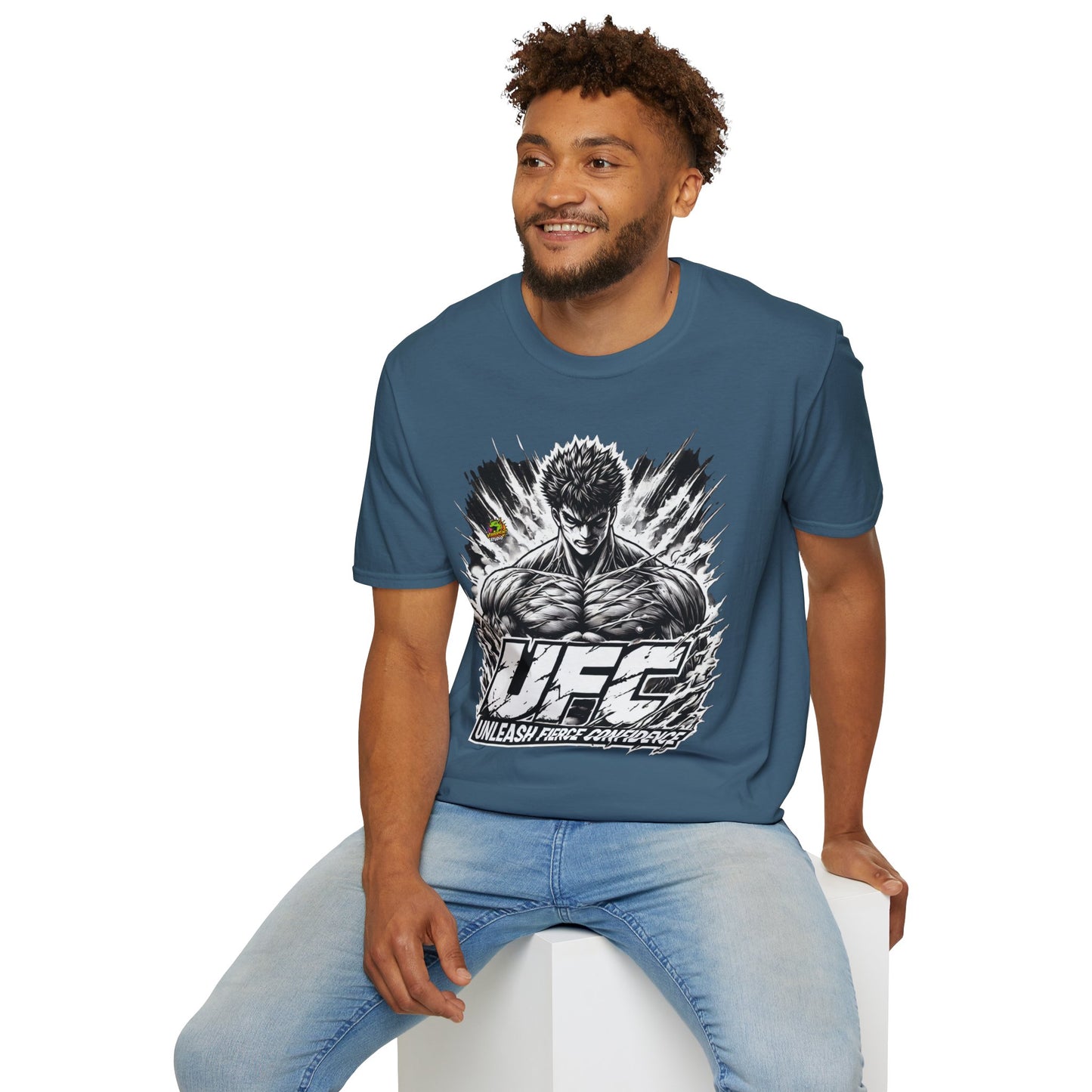 UFC T Shirt | Unleash Fierce Confidence | UFC Tee with Baki Anime T Shirt Motivation