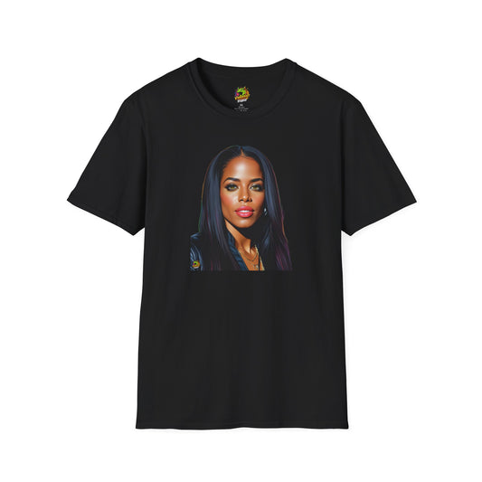 Aaliyah shirt | Memorial Tribute to a Music Legend | Celebrating the Princess of R&B - High Quality Image