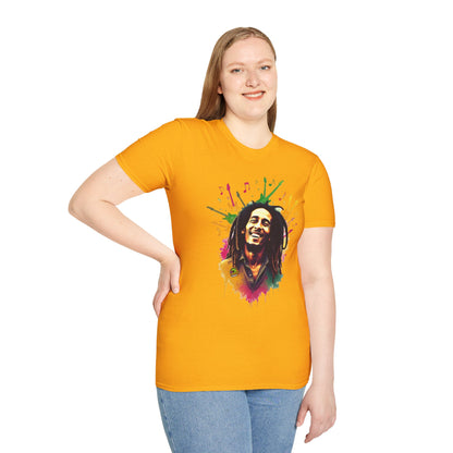 Bob - Bob Marley T-Shirt - Vibrant Rasta Energy - premium material. limited stock. Order yours now and stand out with this exclusive piece!