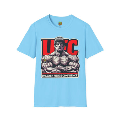 Confidence - UFC T Shirt | Unleash Fierce Confidence | UFC Tee with Baki Anime Strength for Fitness Fans - custom-made. perfect gift idea. Order yours now and stand out with this exclusive piece!