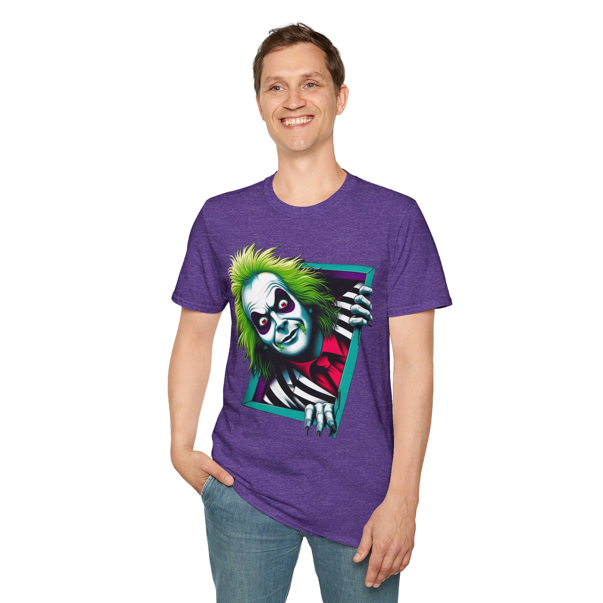 Tee - Beetlejuice Shirt | Creepy Beetlejuice Tee | Halloween Beetlejuice Tee | Beetlejuice Gift Idea - premium material. perfect gift idea. Order yours now and stand out with this exclusive piece!