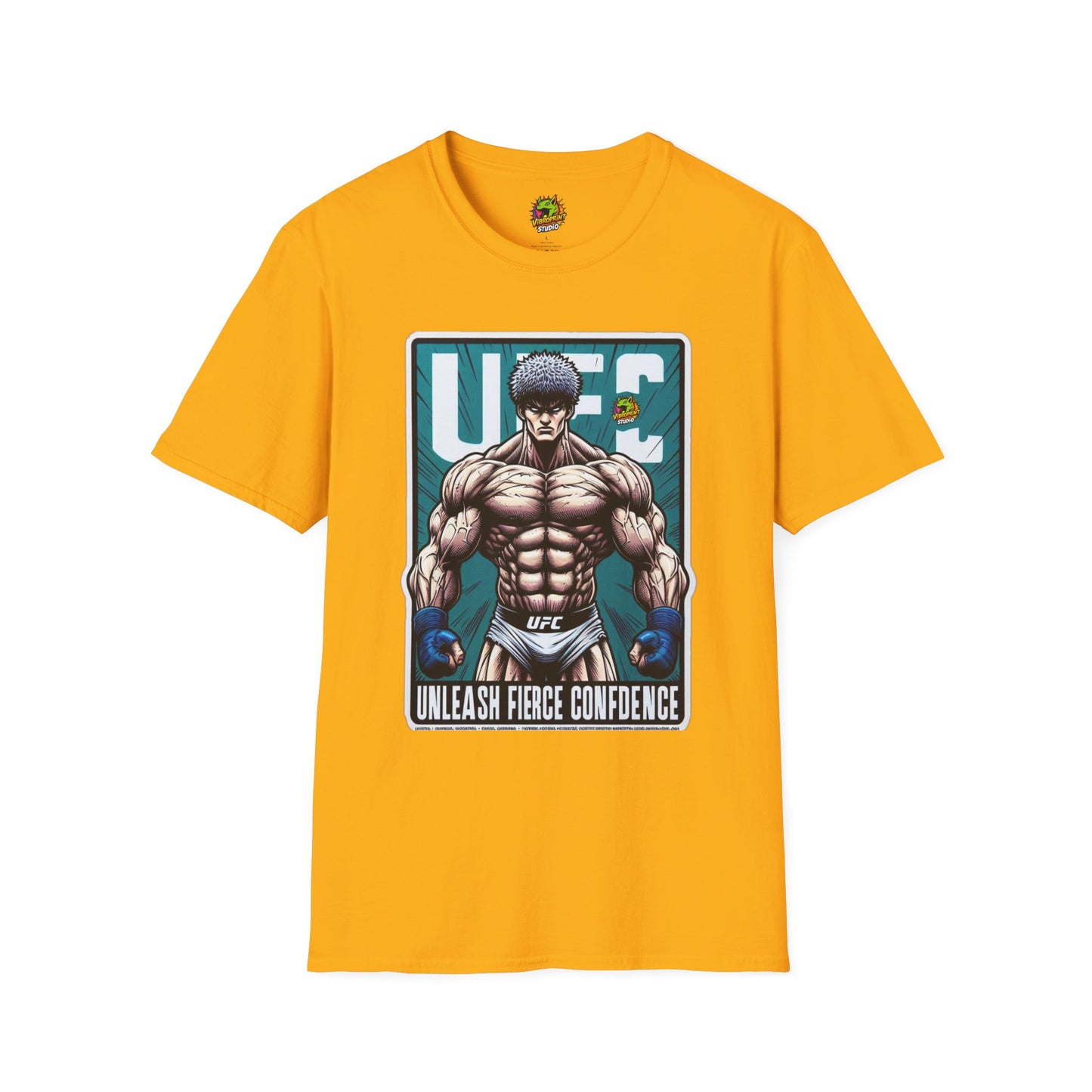 Fierce - UFC T Shirt | Unleash Fierce Confidence | UFC Tee for Gym and Baki Anime Fans - premium material. limited stock. Order yours now and stand out with this exclusive piece!