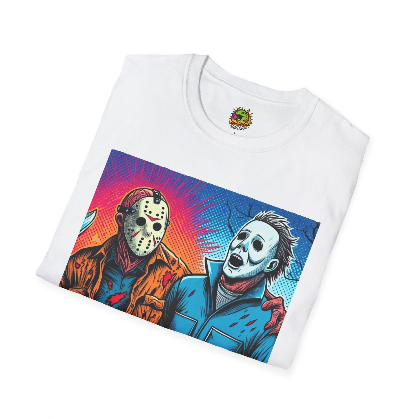 product - Jason Voorhees & Michael Myers Shirt | Funny Vintage Halloween Tee - premium material. limited stock. Order yours now and stand out with this exclusive piece!