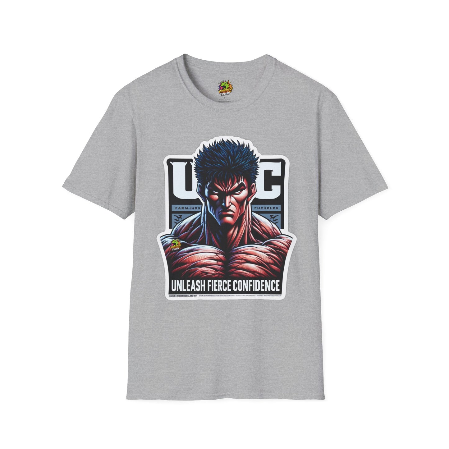 Baki - UFC T Shirt | Unleash Fierce Confidence | UFC Tee with Baki Anime Strength - premium material. limited stock. Order yours now and stand out with this exclusive piece!