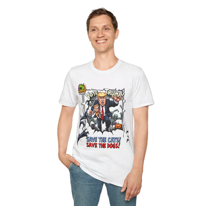 They're Eating the Dogs Tee | Funny Trump Graphic T-Shirt | Election Satire Shirt