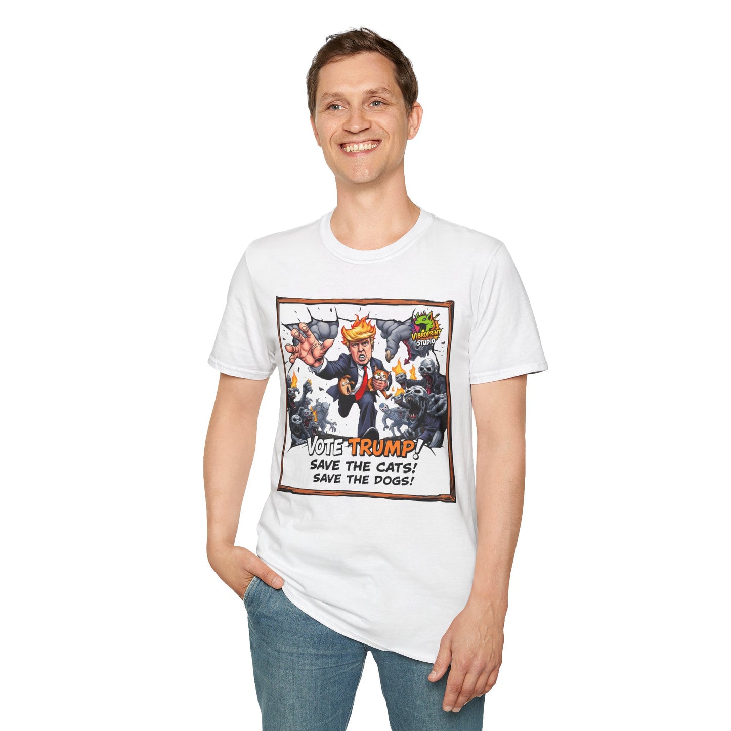 They're - They're Eating the Dogs Shirt | Trump Election Meme T-Shirt | Funny Satire Graphic Tee - premium material. limited stock. Order yours now and stand out with this exclusive piece!