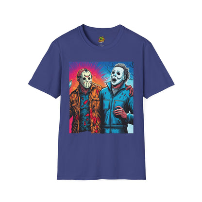 product - Jason Voorhees & Michael Myers Shirt | Funny Vintage Halloween Tee - premium material. limited stock. Order yours now and stand out with this exclusive piece!