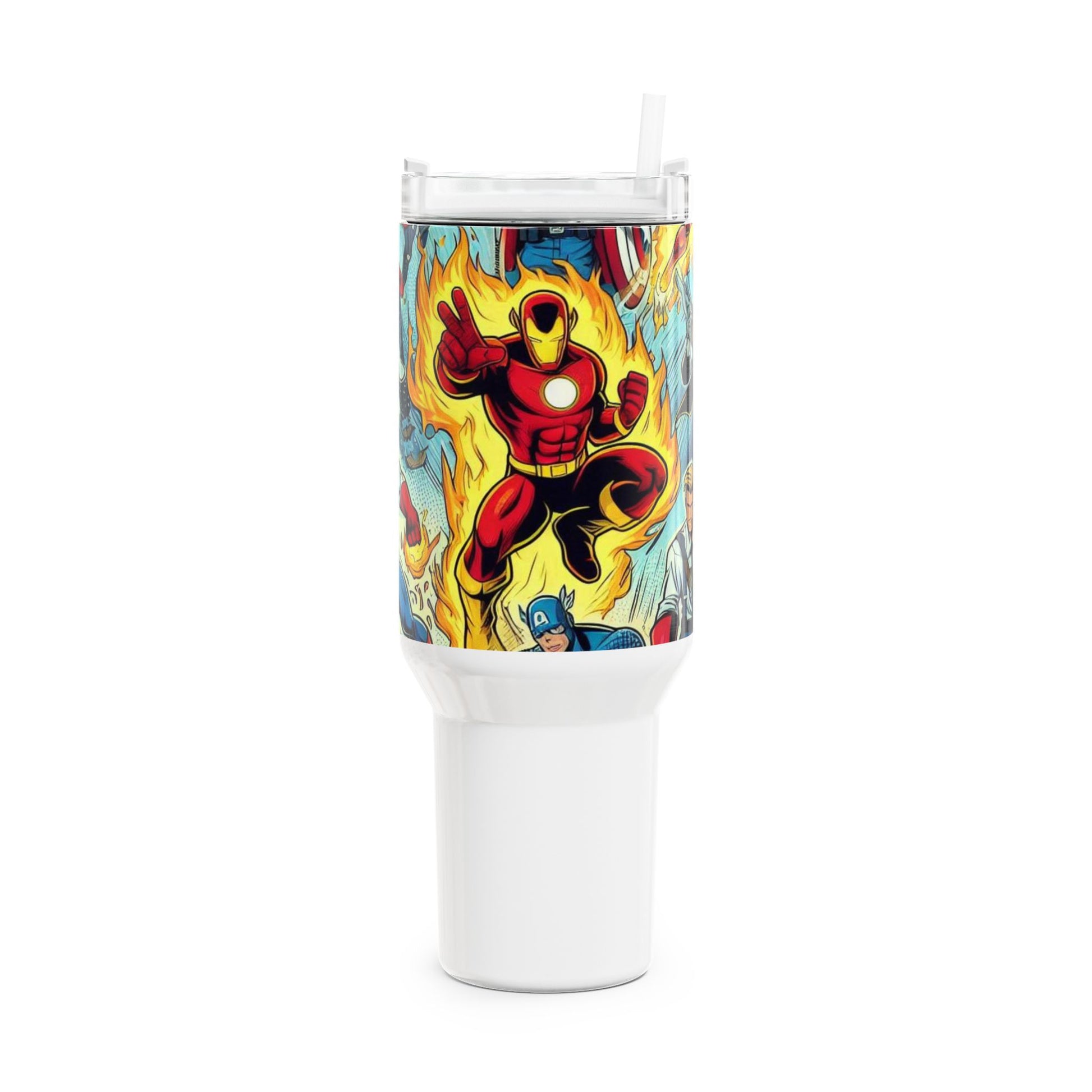 Stanley Tumbler | Anime Geek Drinkware for Gamers and Fans | Colorful Cartoon Tumbler - High Quality Image