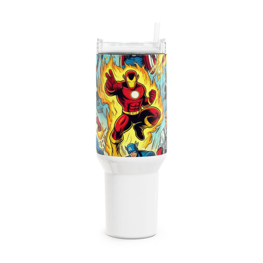 Stanley Tumbler | Anime Geek Drinkware for Gamers and Fans | Colorful Cartoon Tumbler - High Quality Image