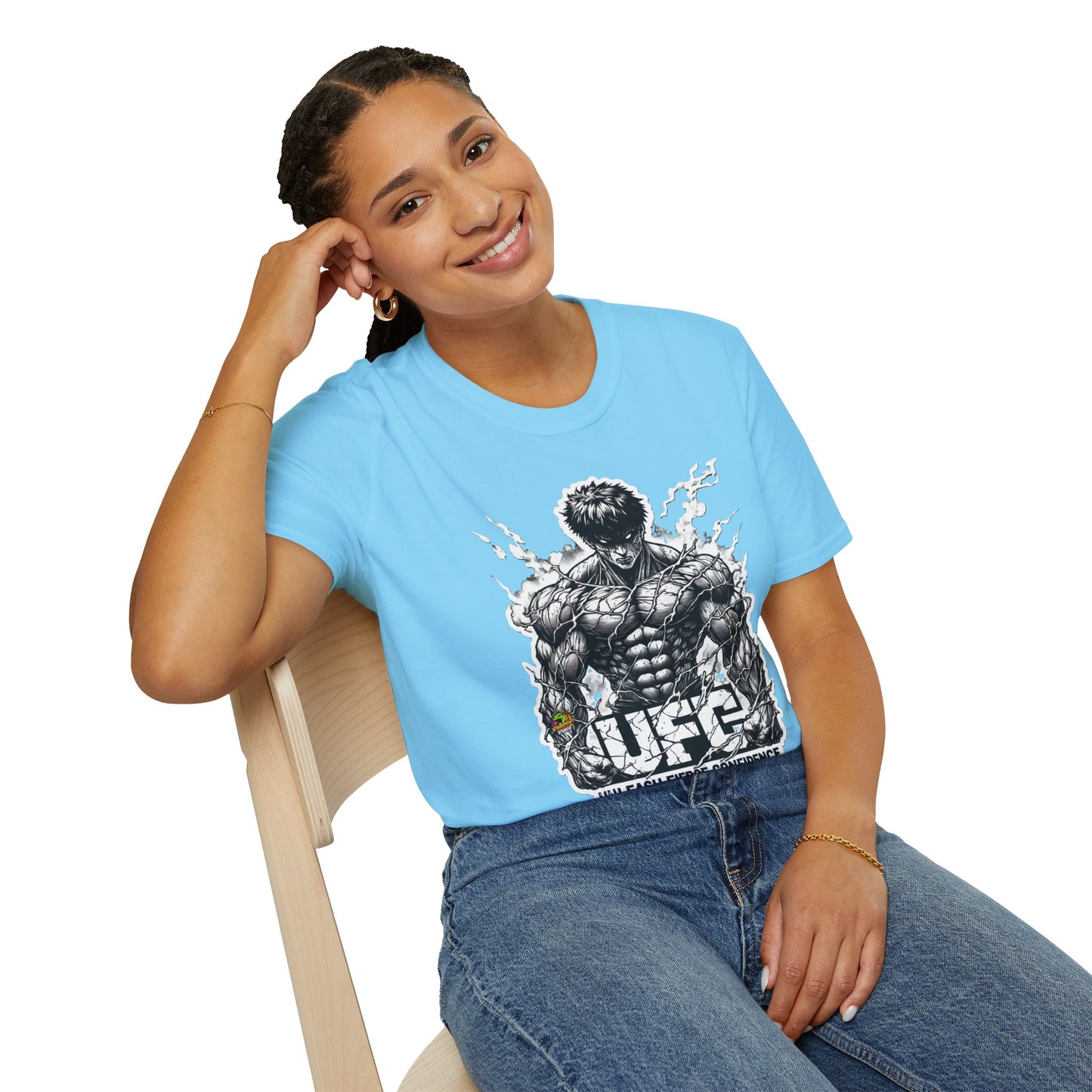 UFC T Shirt | Unleash Fierce Confidence | UFC Tee with Baki Anime Inspiration for Athletes