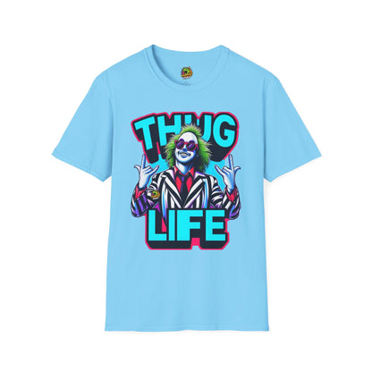 Beetlejuice - Beetlejuice Shirt | Thug Life Halloween Graphic Tee | Spooky Beetlejuice T-Shirt - custom-made. limited stock. Order yours now and stand out with this exclusive piece!