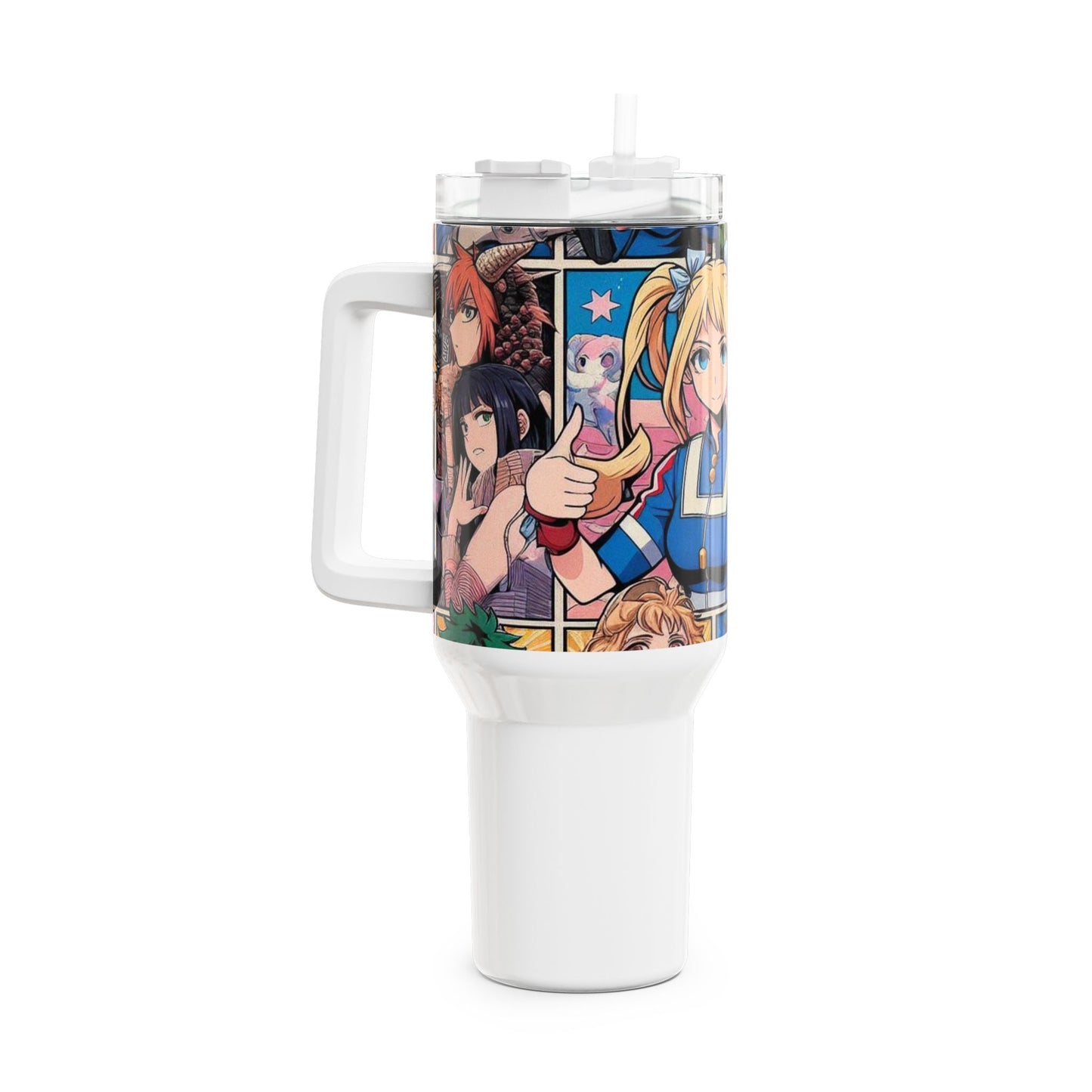 Cartoon - Stanley cup | Geek Drinkware for Anime and Cartoon Fans | Colorful Tumbler - custom-made. limited stock. Order yours now and stand out with this exclusive piece!