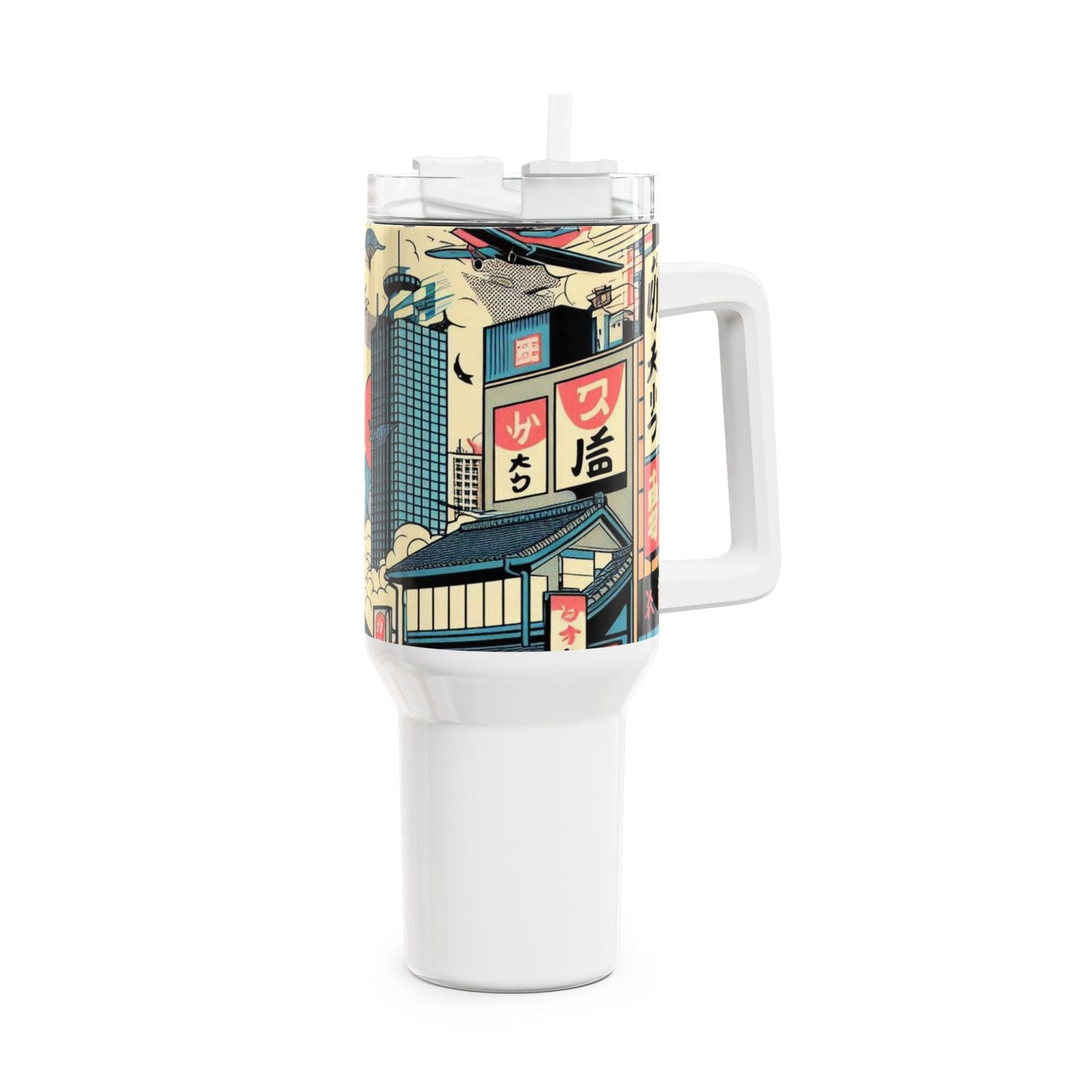 Cartoon - Stanley cup | Geek Themed Drinkware for Anime Fans | Colorful Cartoon Tumbler - custom-made. limited stock. Order yours now and stand out with this exclusive piece!