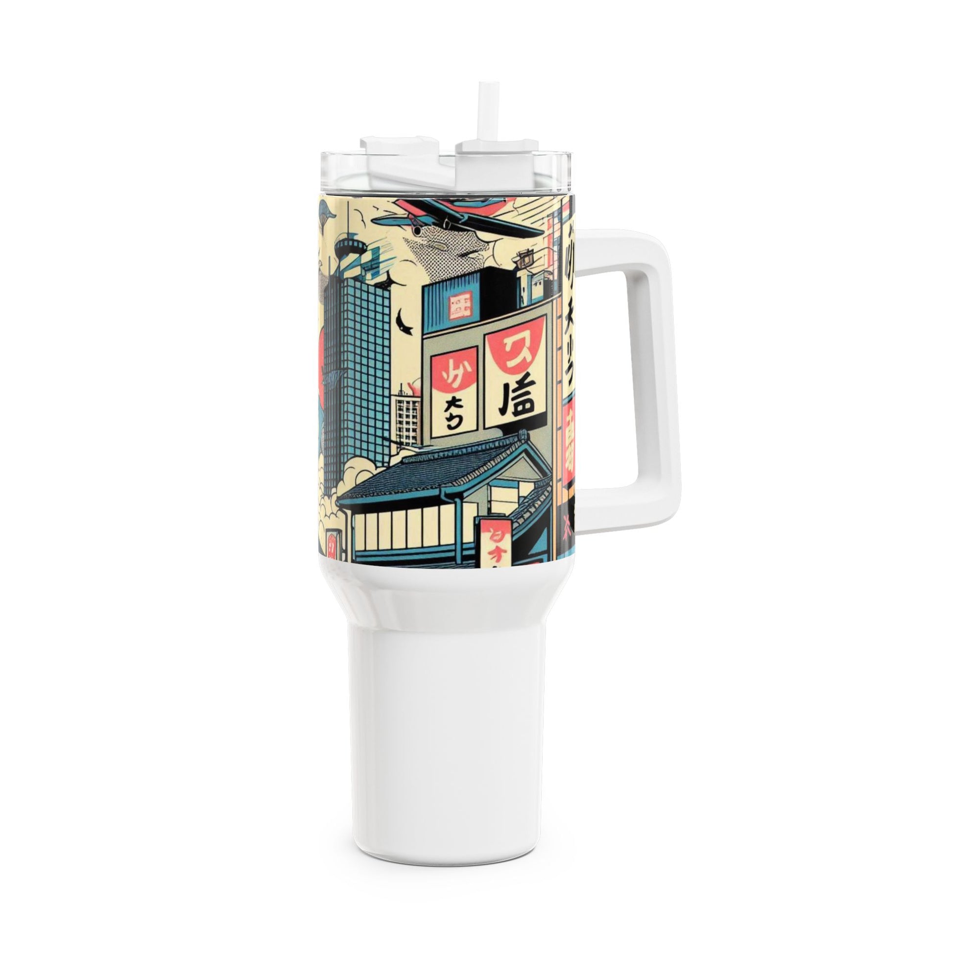 Cartoon - Stanley cup | Geek Themed Drinkware for Anime Fans | Colorful Cartoon Tumbler - custom-made. limited stock. Order yours now and stand out with this exclusive piece!