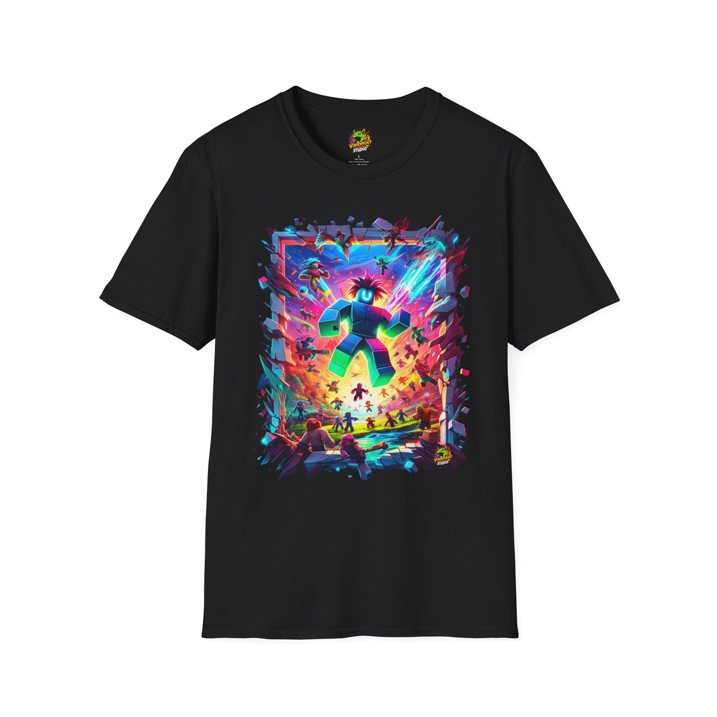 Cool Roblox T-Shirt for Boys & Girls | Roblox Avatar Tee | Roblox Game Shirt | Fun Roblox Clothing for Kids - High Quality Image