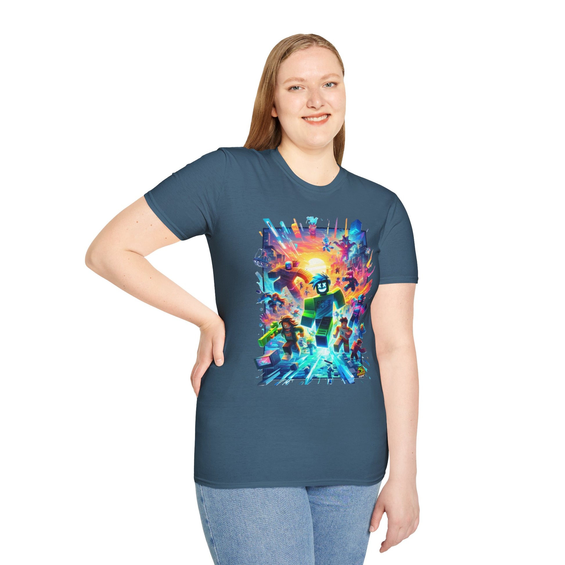 handcrafted - Trendy Roblox T-Shirt for Boys & Girls | Roblox Kids Clothing | Roblox Adventure Graphic Tee | Cool Gift for Roblox Fans - Order yours now and stand out with this exclusive piece!