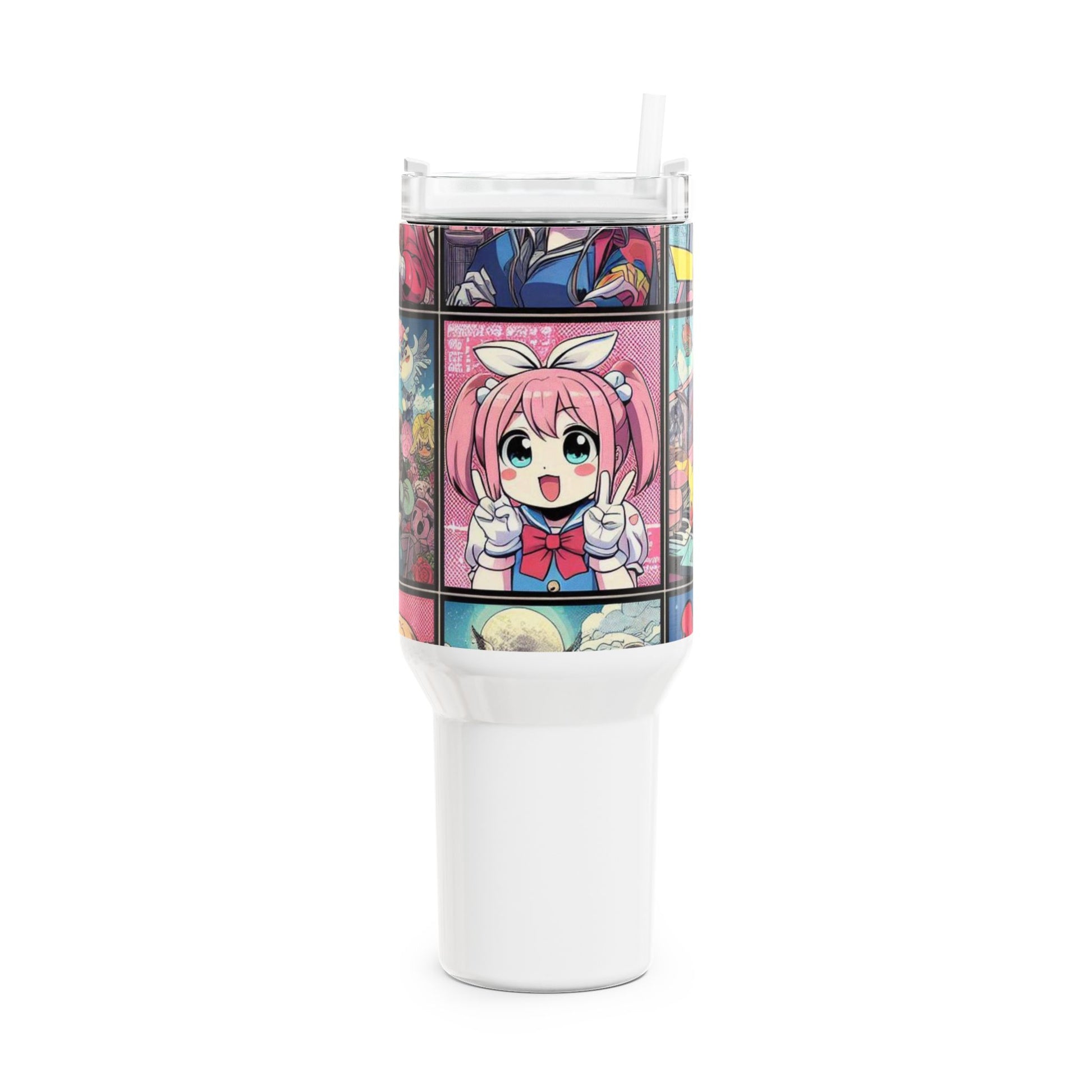 Stanley Tumbler | Colorful Anime and Comics Tumbler for Gamers | Geek Drinkware - High Quality Image