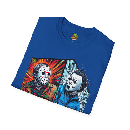 | - Funny Jason & Michael Myers Shirt | Halloween Horror T-Shirt - premium material. limited stock. Order yours now and stand out with this exclusive piece!