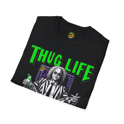 Graphic - Beetlejuice Shirt | Thug Life Halloween T-Shirt | Creepy Beetlejuice Graphic Tee - premium material. perfect gift idea. Order yours now and stand out with this exclusive piece!