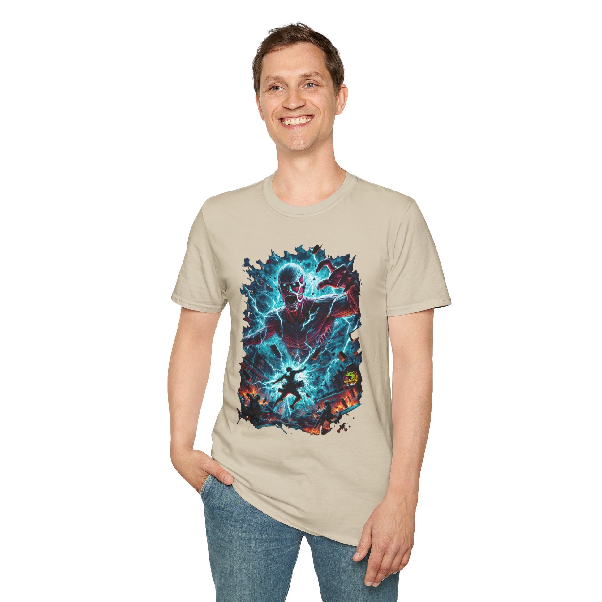 Shirt - Eren Yeager Titan’s Wrath Unleashed Tee | Attack on Titan Shirt | - premium material. limited stock. Order yours now and stand out with this exclusive piece!