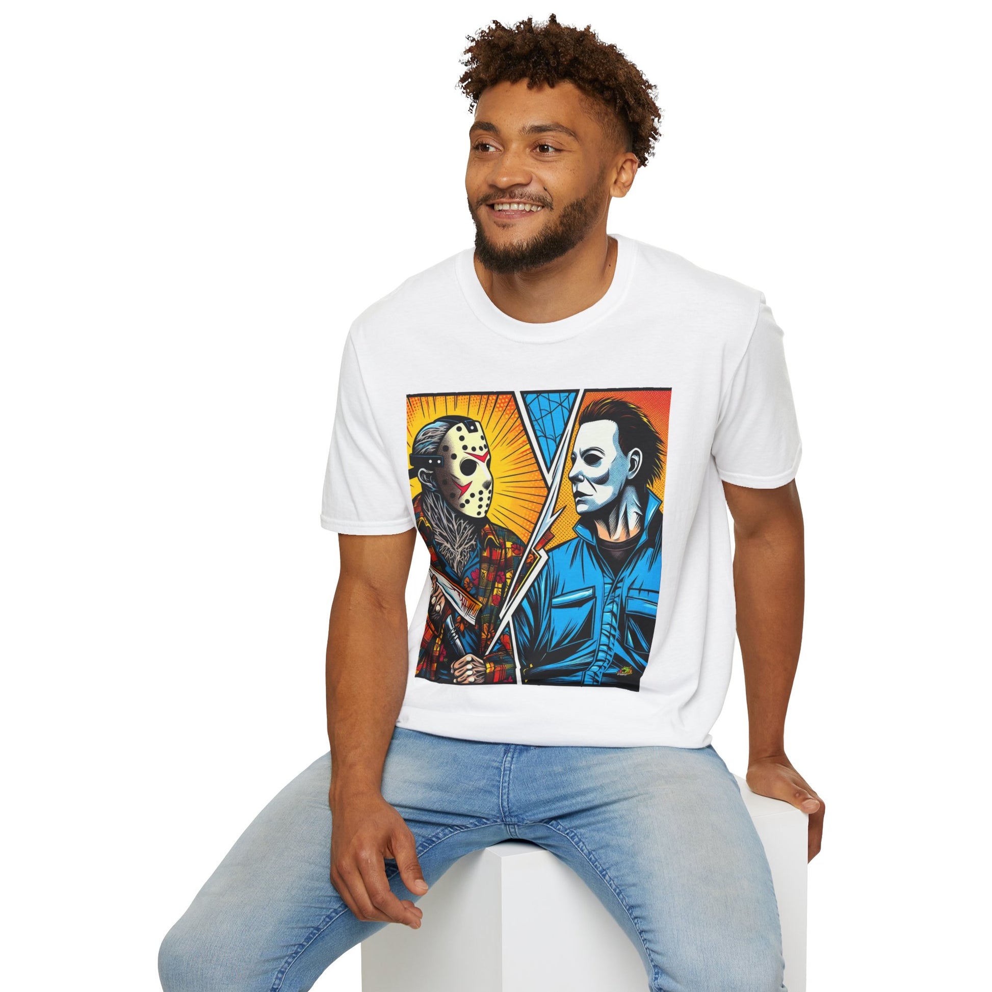 product - Jason & Michael Halloween Shirt | Funny Vintage Horror Tee - premium material. perfect gift idea. Order yours now and stand out with this exclusive piece!