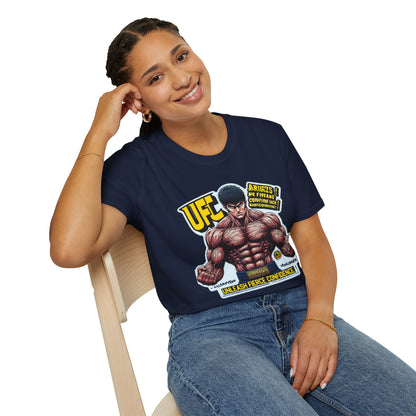 UFC T Shirt | Unleash Fierce Confidence | Motivational UFC Tee with Baki Anime Elements