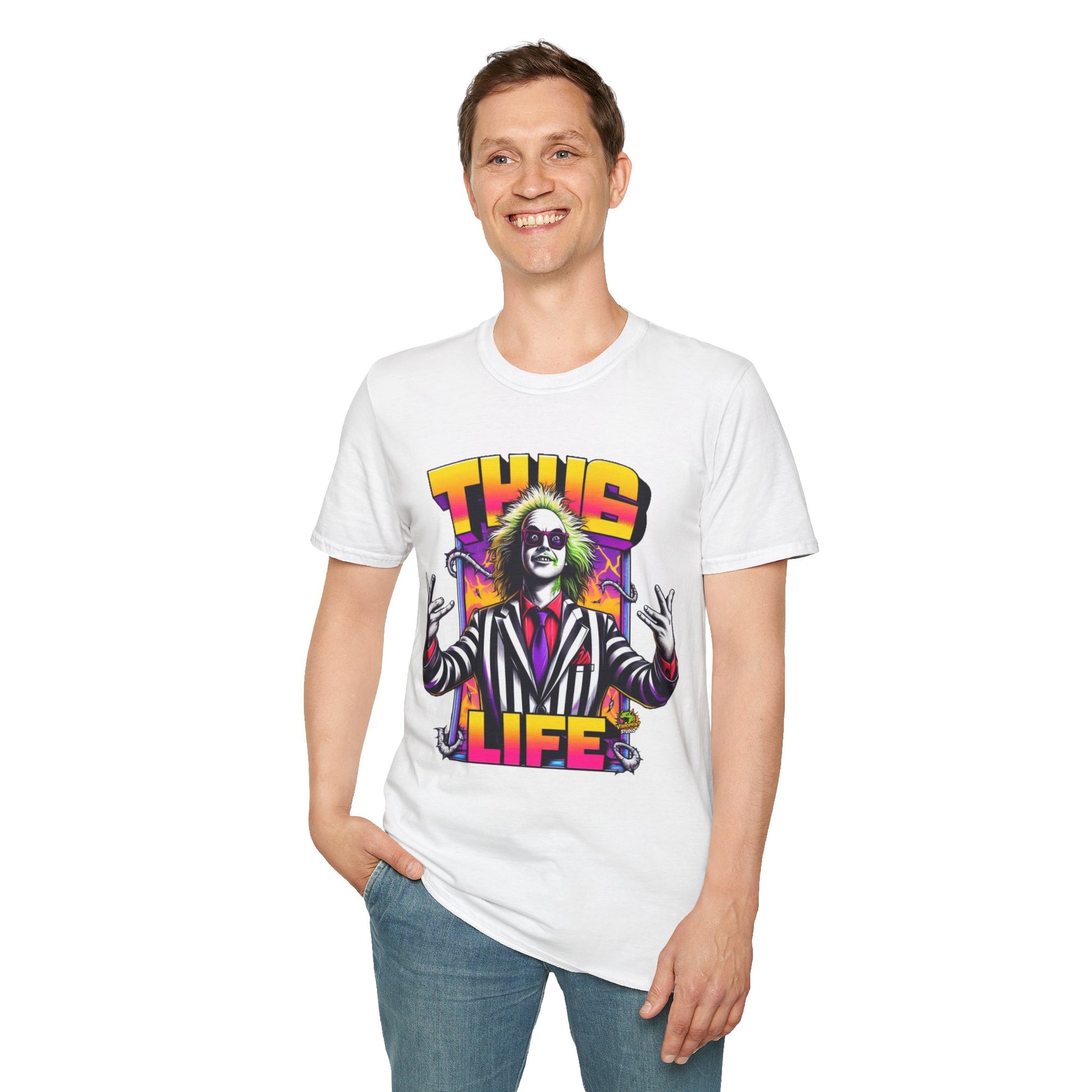 | - Beetlejuice Shirt | Thug Life Graphic Tee | Halloween Beetlejuice Costume T-Shirt - custom-made. perfect gift idea. Order yours now and stand out with this exclusive piece!