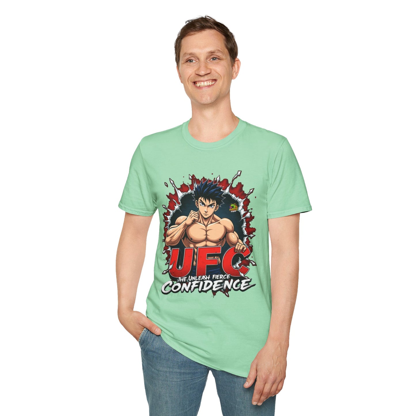 UFC T Shirt | Unleash Fierce Confidence | UFC Tee Inspired by Baki Anime for Fitness Enthusiasts