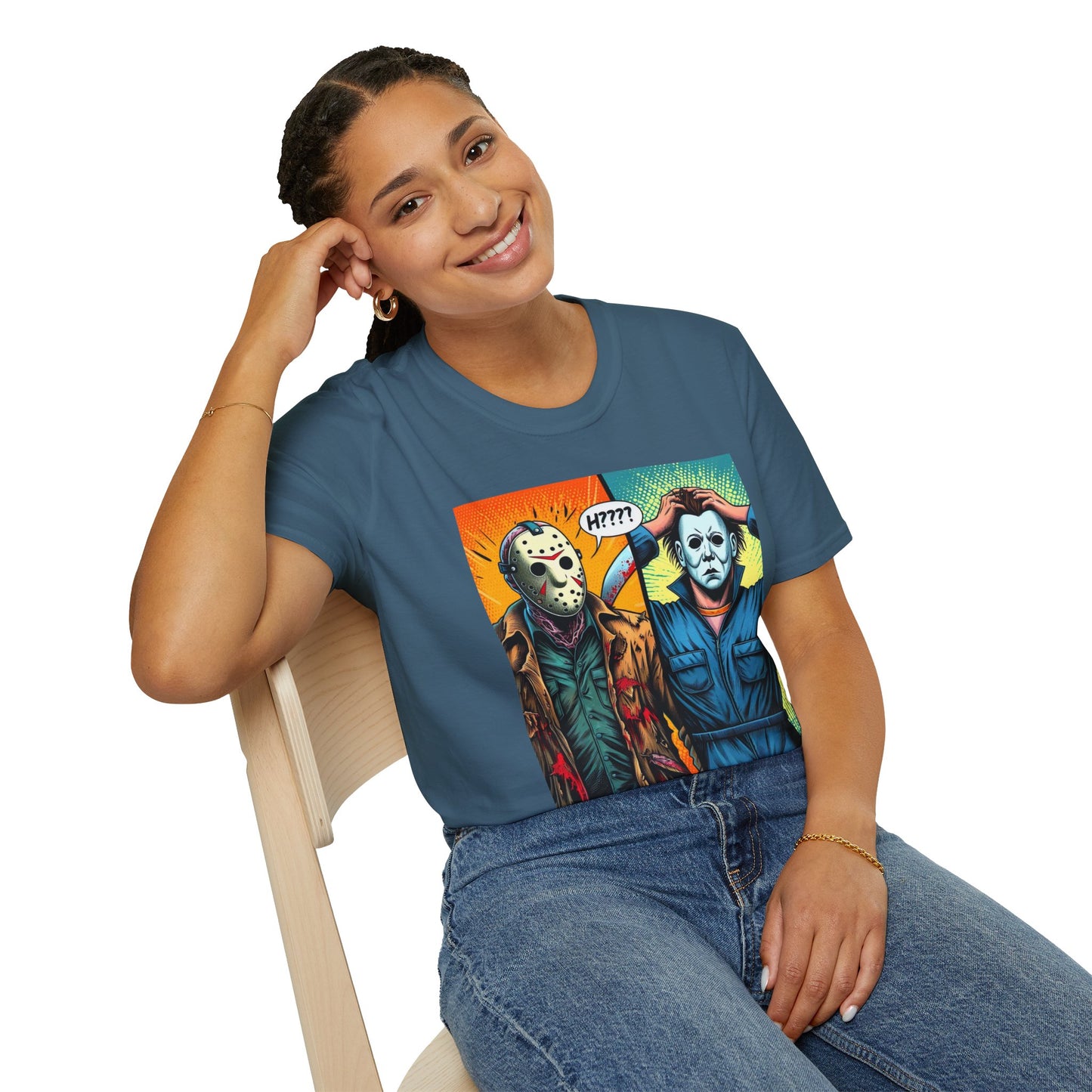 Jason Voorhees & Michael Myers Shirt | Funny Halloween Picnic Tee