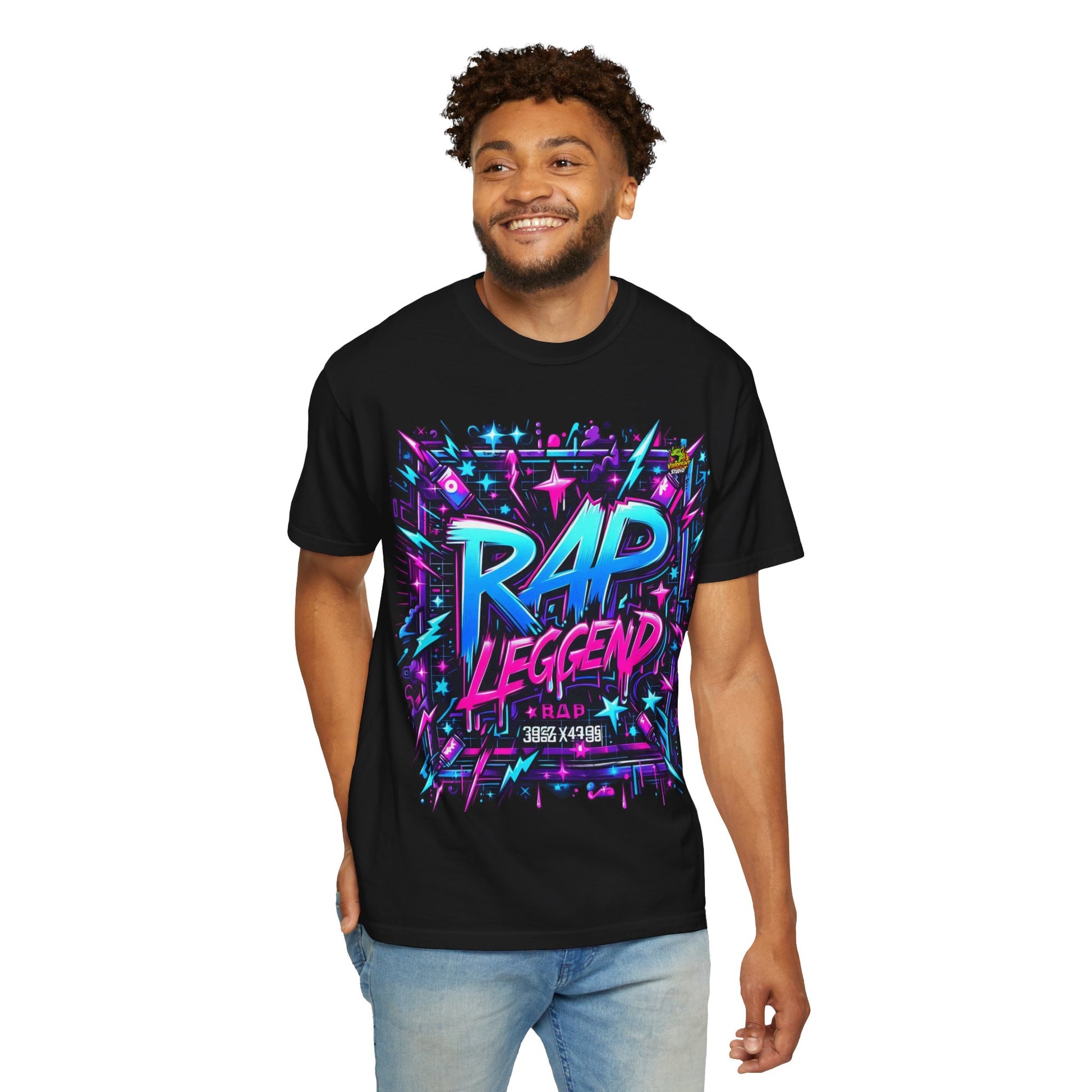 Inspired - Street Art Neon Graffiti Rapper Merch | Hip-Hop Inspired T-Shirt Design - premium material. limited stock. Order yours now and stand out with this exclusive piece!