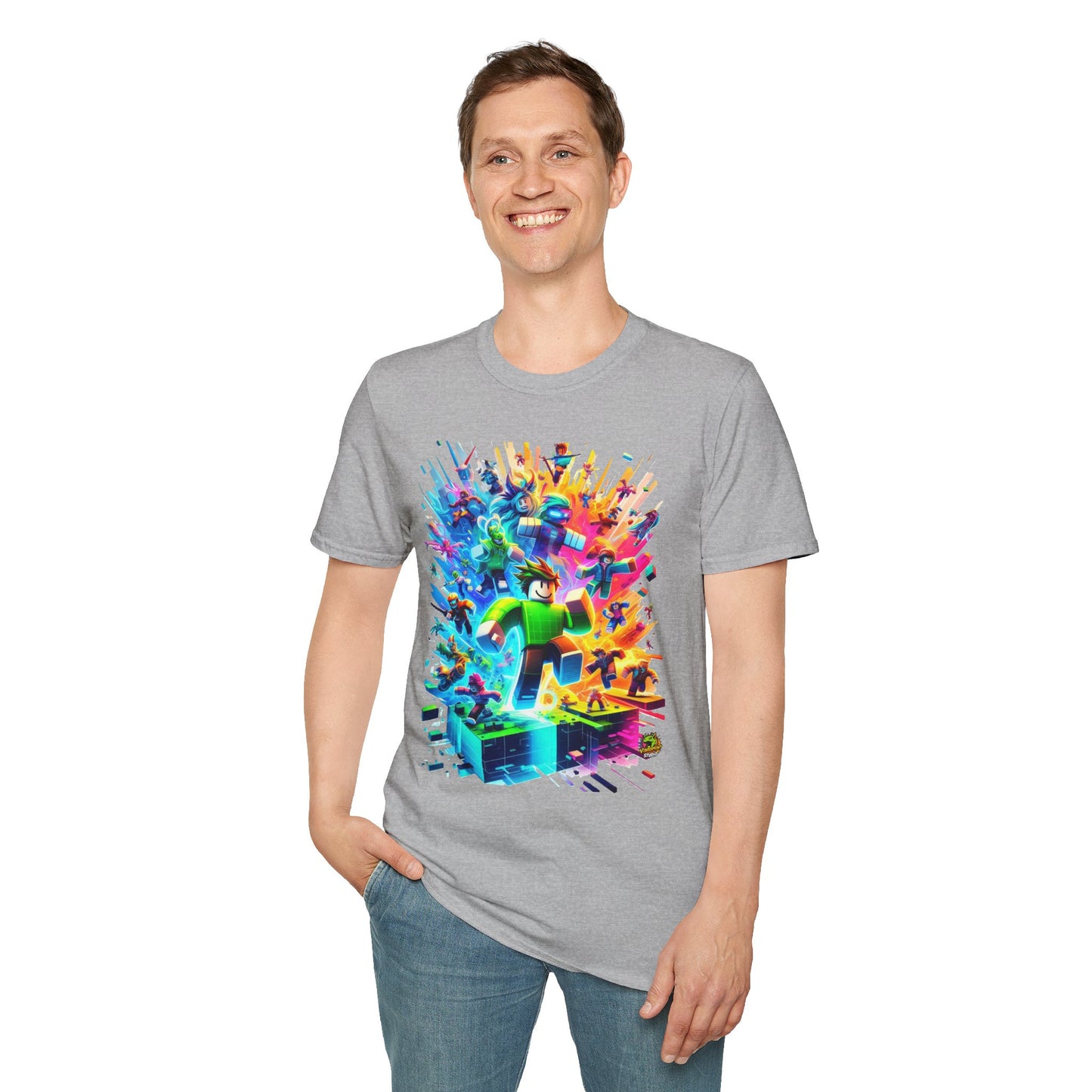 product - Cool Roblox Gamer Tee for Boys & Girls | Roblox Adventure Shirt | Roblox Graphic T-Shirt | Fun Gift for Roblox Lovers - custom-made. limited stock. Order yours now and stand out with this exclusive piece!