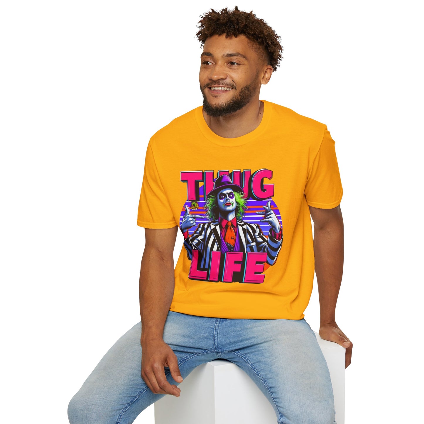 | - Beetlejuice Shirt | Thug Life Graphic Shirt | Funny Halloween Beetlejuice Tee - custom-made. limited stock. Order yours now and stand out with this exclusive piece!