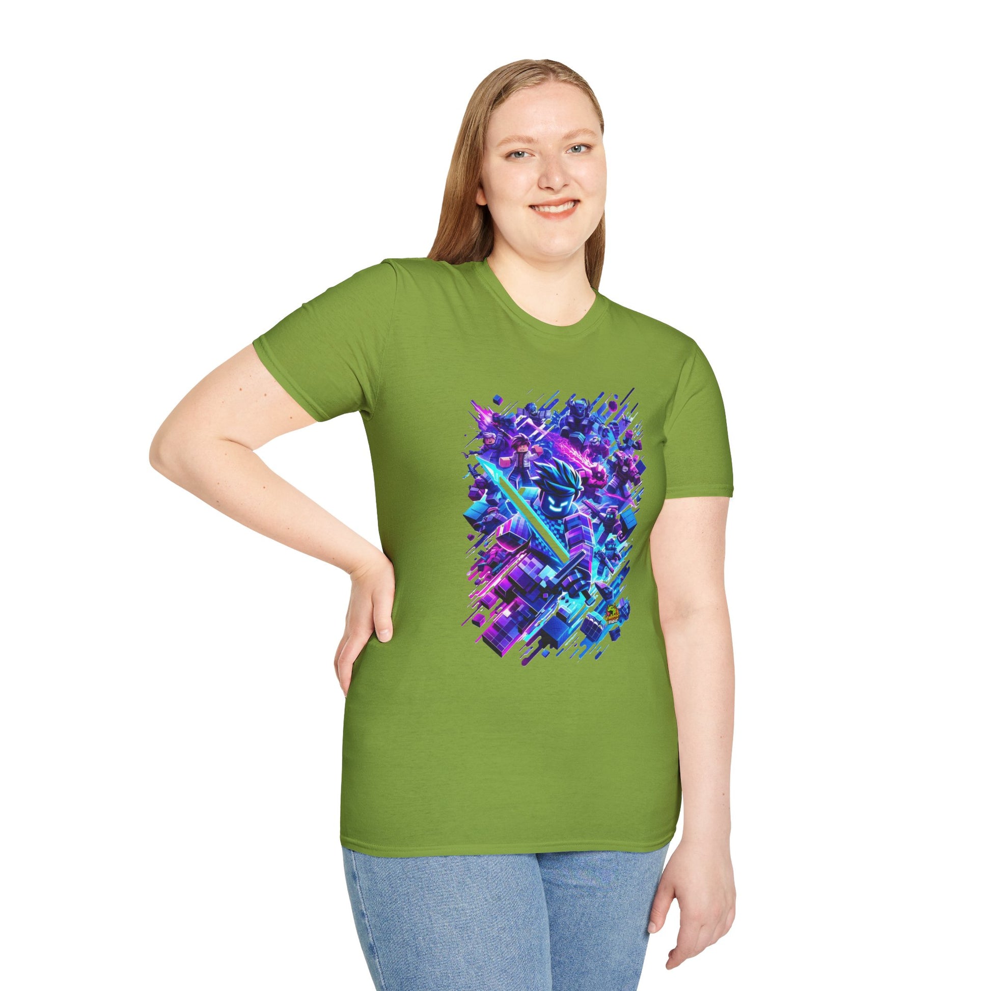 - - Roblox T-Shirt - Gamer's Quest - custom-made. perfect gift idea. Order yours now and stand out with this exclusive piece!