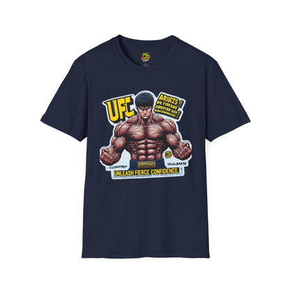 with - UFC T Shirt | Unleash Fierce Confidence | Motivational UFC Tee with Baki Anime Elements - custom-made. limited stock. Order yours now and stand out with this exclusive piece!