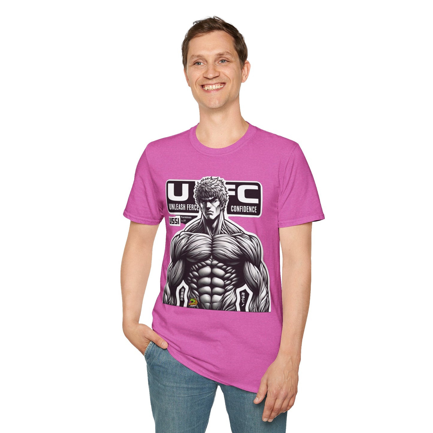 Fierce - UFC T Shirt | Unleash Fierce Confidence | UFC Tee Inspired by Baki Anime T Shirt for Fitness Lovers - premium material. limited stock. Order yours now and stand out with this exclusive piece!