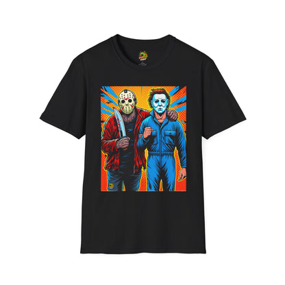 Shirt - Jason Voorhees & Michael Myers Shirt | Funny Halloween Horror Tee - premium material. perfect gift idea. Order yours now and stand out with this exclusive piece!