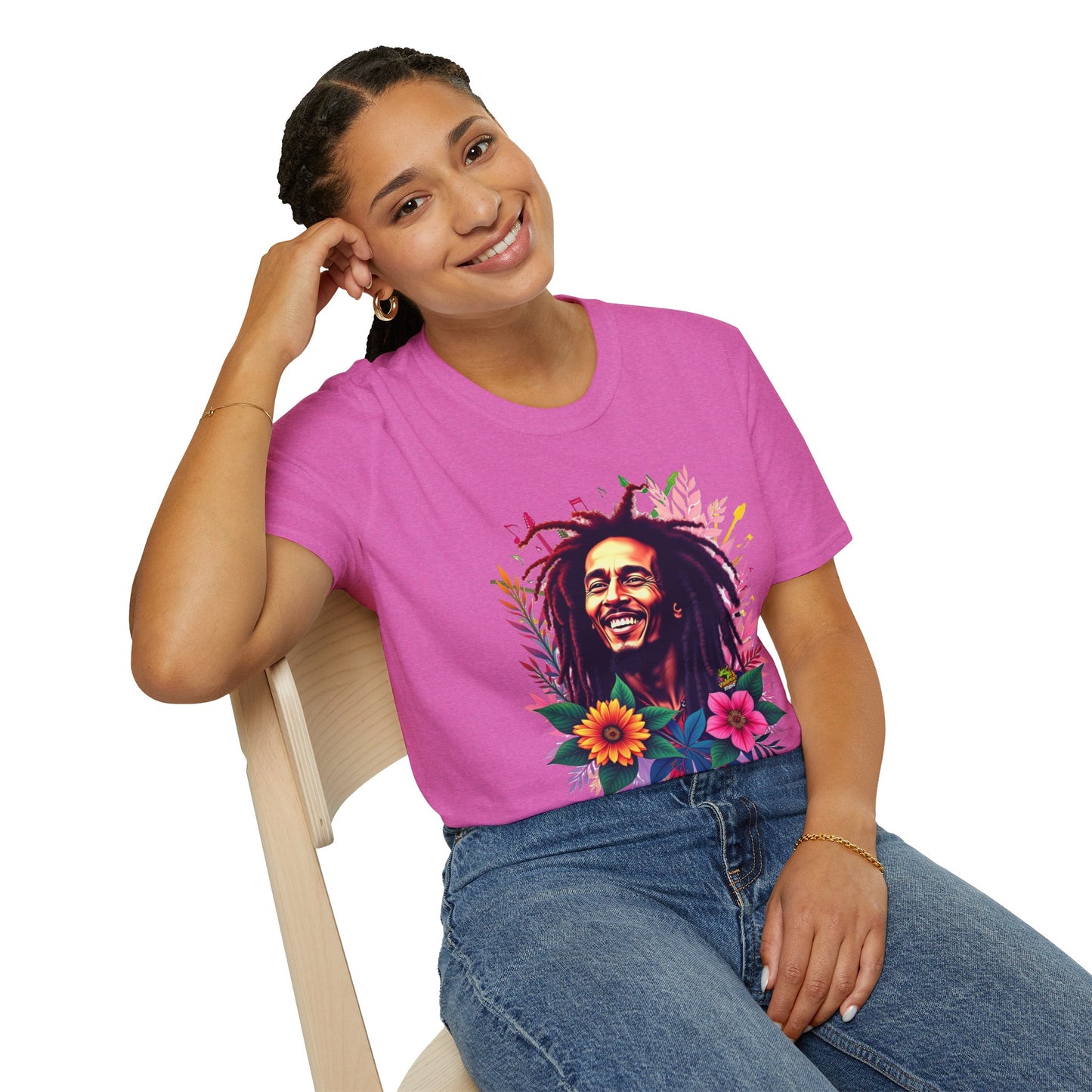 Bob Marley T-Shirt - One Love Harmony - VibroPrint Studio