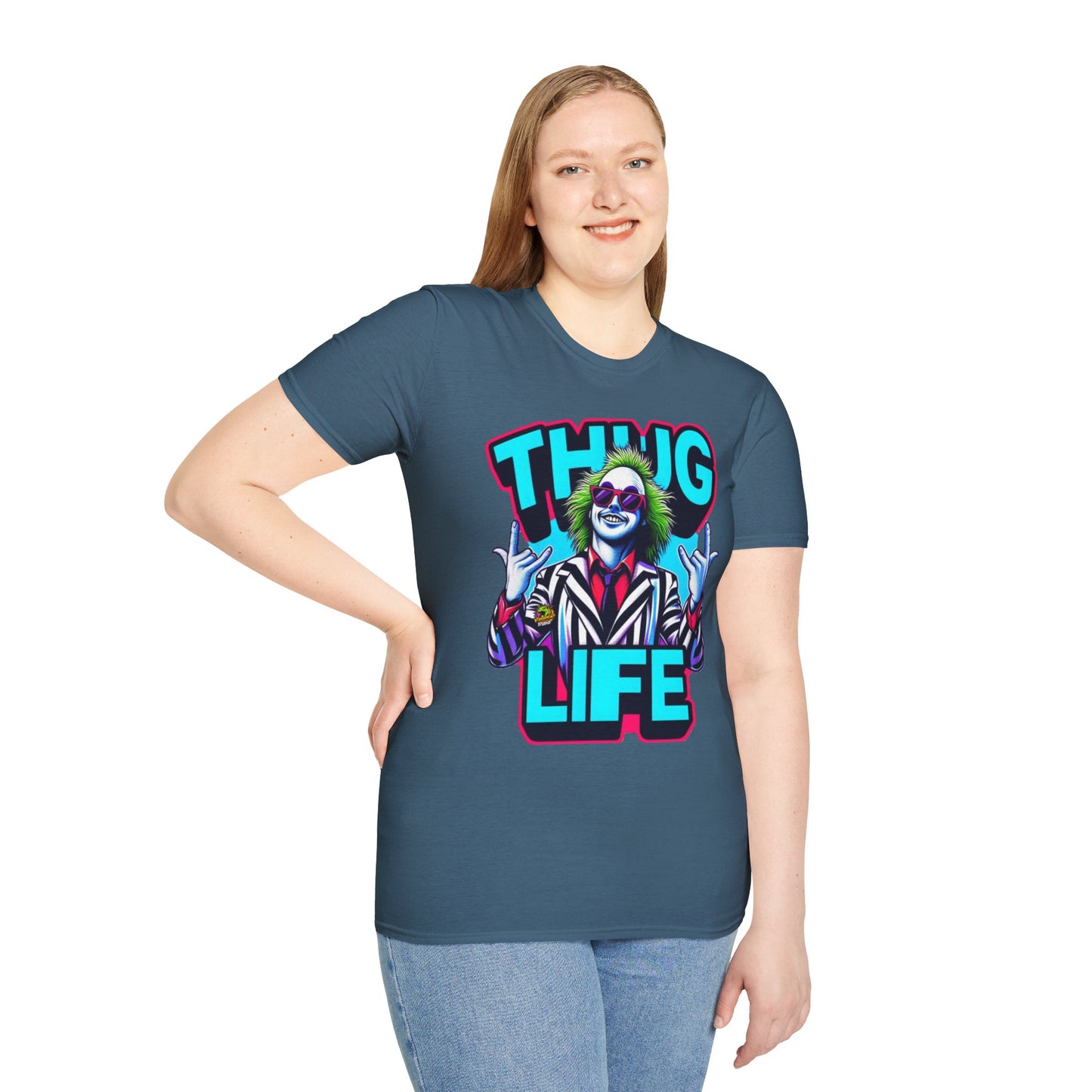 Graphic - Beetlejuice Shirt | Thug Life Halloween Graphic Tee | Spooky Beetlejuice T-Shirt - custom-made. perfect gift idea. Order yours now and stand out with this exclusive piece!