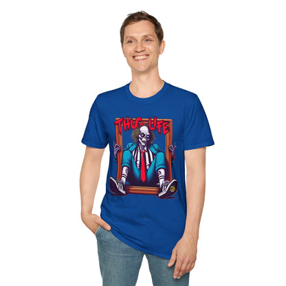 | - Beetlejuice Shirt | Thug Life Inspired Tee | Halloween Graphic T-Shirt | Spooky Beetlejuice Style - custom-made. perfect gift idea. Order yours now and stand out with this exclusive piece!