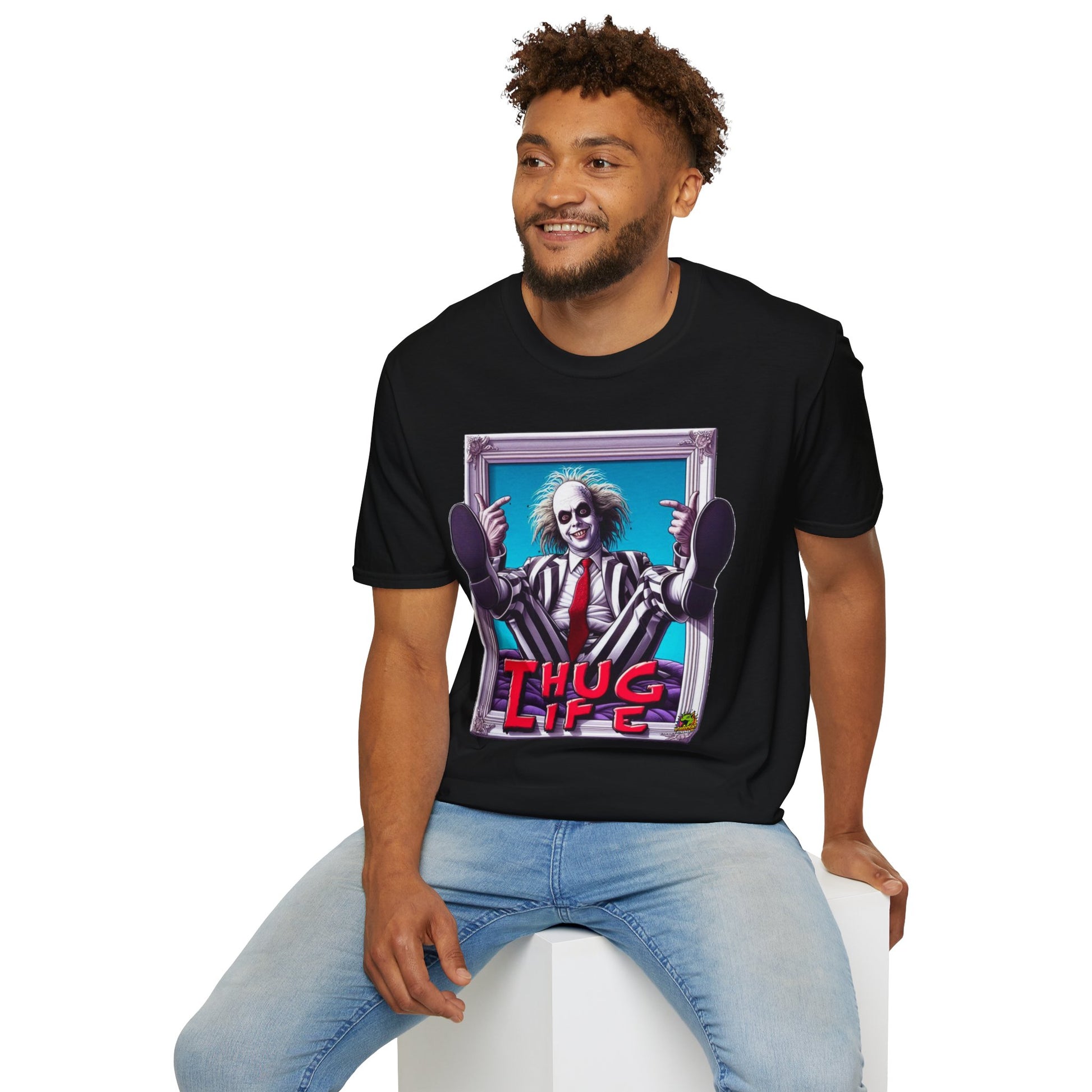 exclusive - Beetlejuice Shirt | Thug Life Halloween Graphic T-Shirt | Funny Beetlejuice Tee - premium material. perfect gift idea. Order yours now and stand out with this exclusive piece!