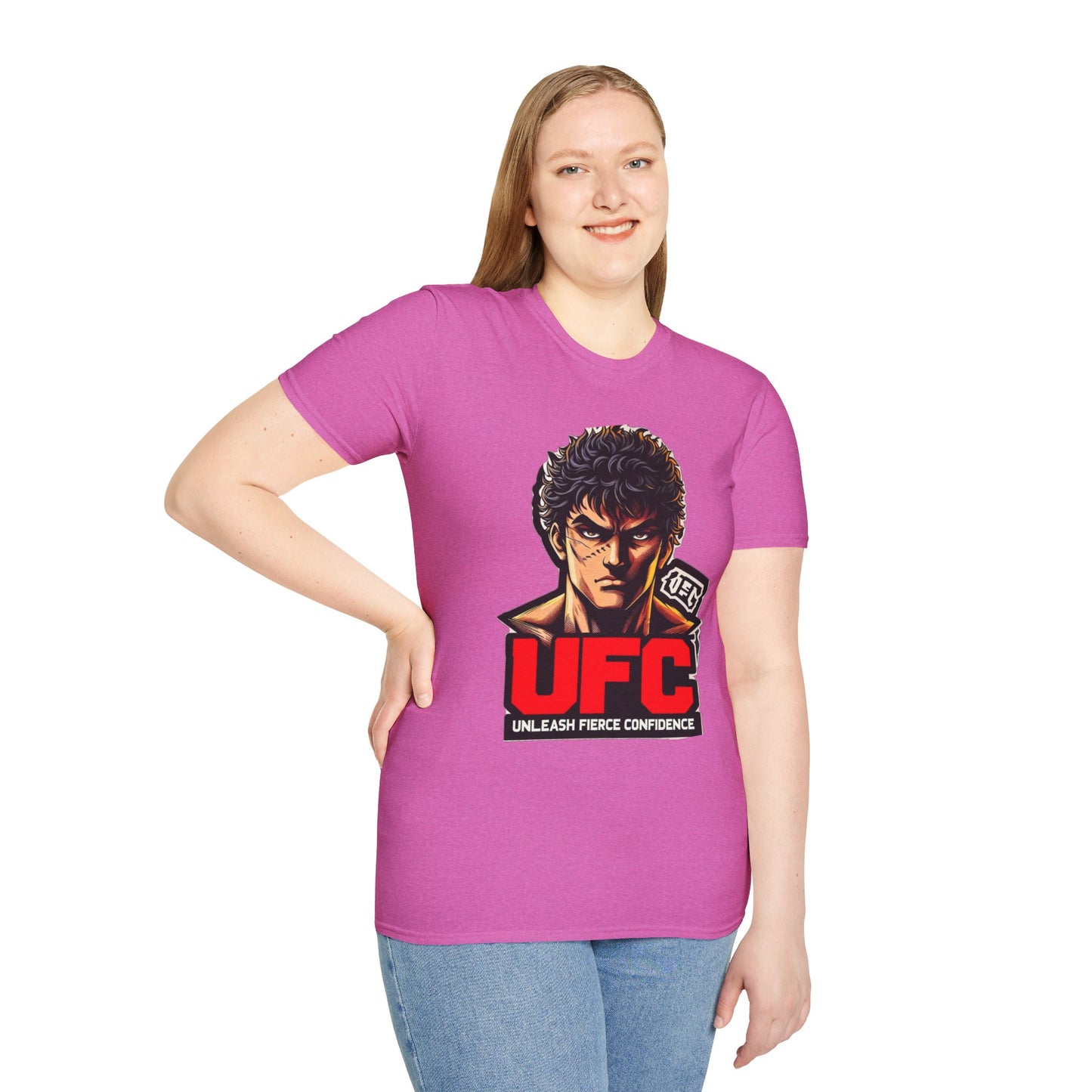 UFC T Shirt | Unleash Fierce Confidence | Motivational UFC Tee with Baki Anime Elements