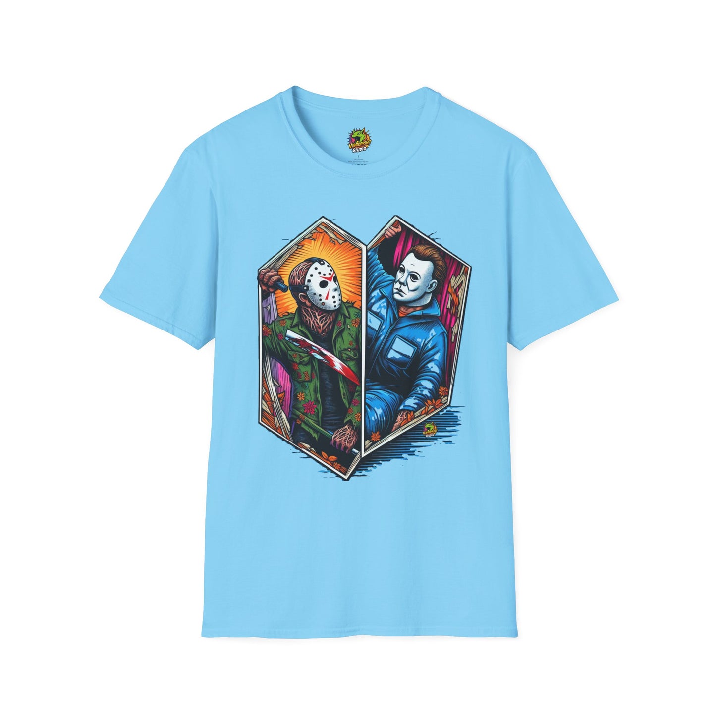 Halloween - Jason & Michael Funny Halloween T-Shirt | Michael Myers Vintage Tee - premium material. limited stock. Order yours now and stand out with this exclusive piece!