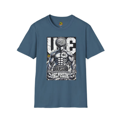 with - UFC T Shirt | Unleash Fierce Confidence | Motivational UFC Tee with Baki Anime T-Shirt design - custom-made. limited stock. Order yours now and stand out with this exclusive piece!