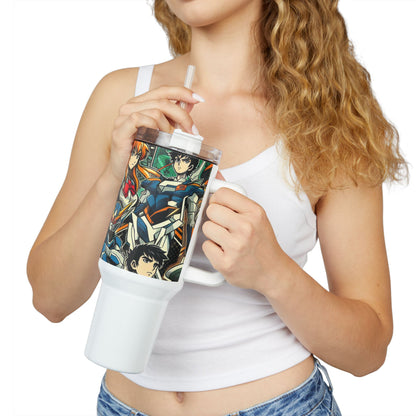 Tumbler - Stanley Tumbler | Anime Geek Drinkware for Gamers and Fans | Colorful Cartoon Tumbler - premium material. perfect gift idea. Order yours now and stand out with this exclusive piece!