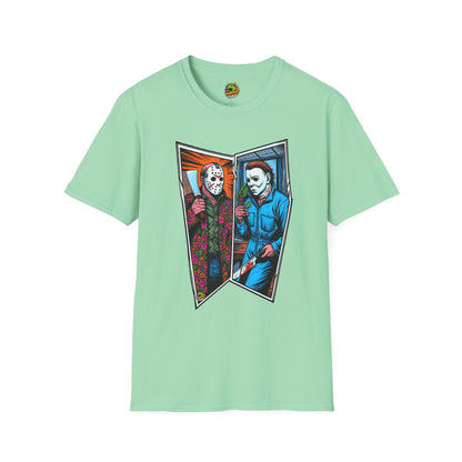 & - Jason Voorhees & Michael Myers Shirt | Funny Halloween Horror Tee - premium material. perfect gift idea. Order yours now and stand out with this exclusive piece!