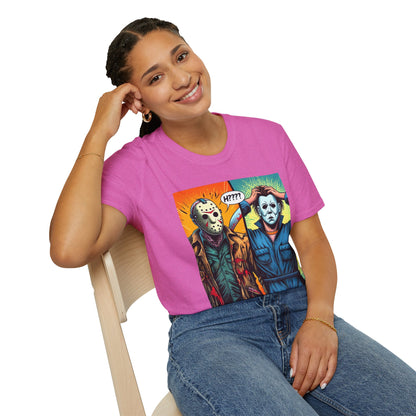 Jason Voorhees & Michael Myers Shirt | Funny Halloween Picnic Tee