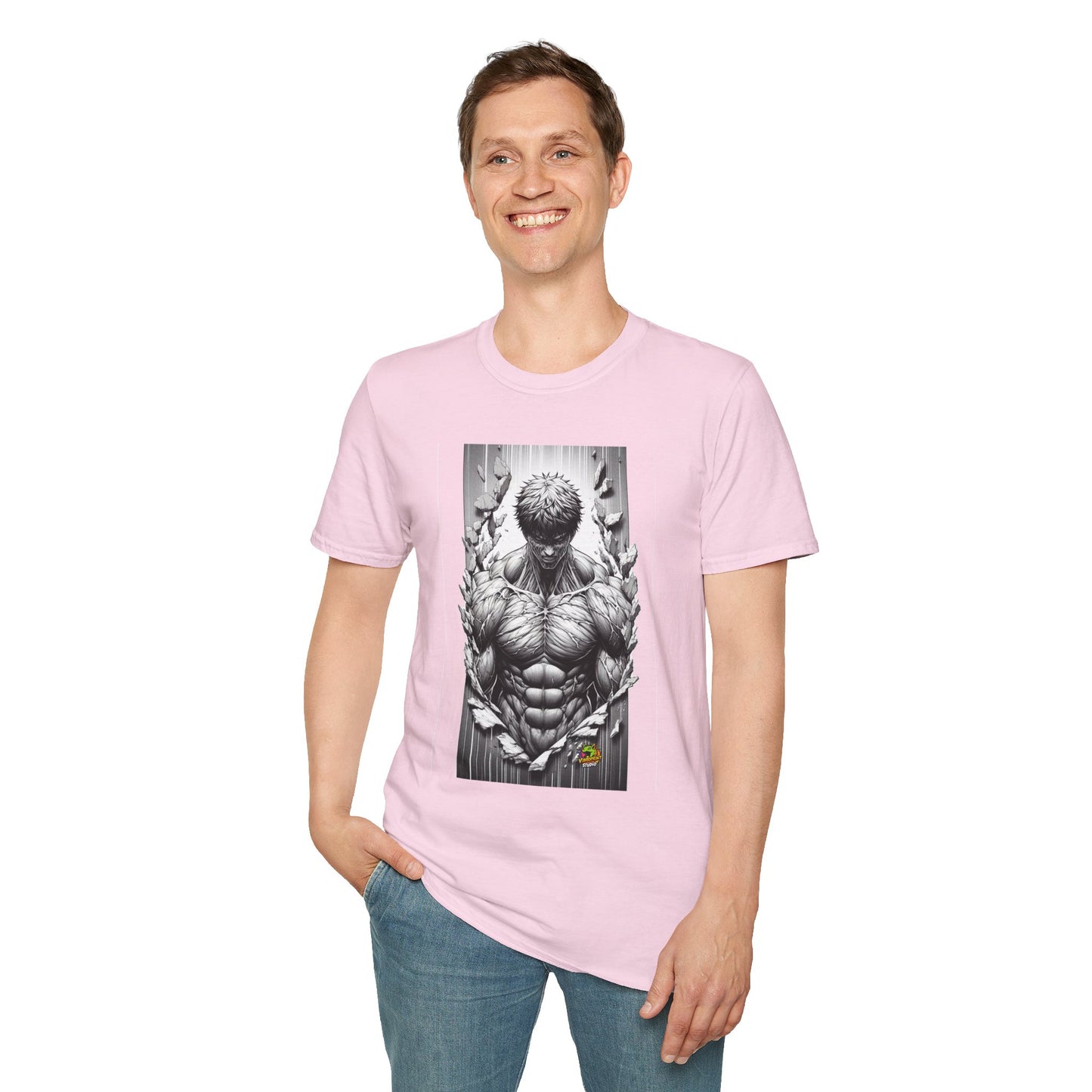 UFC T Shirt | Unleash Fierce Confidence | UFC Tee with Baki Anime Influence for Athletes